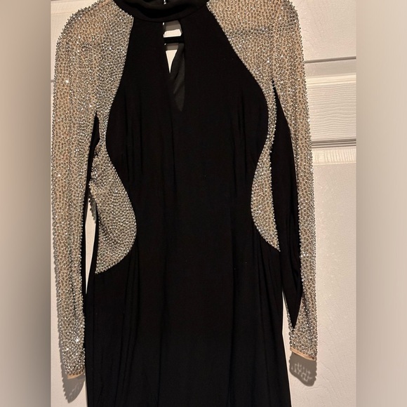 XSCAPE
Studded Illusion Choker Sheath Dress - Picture 3 of 5